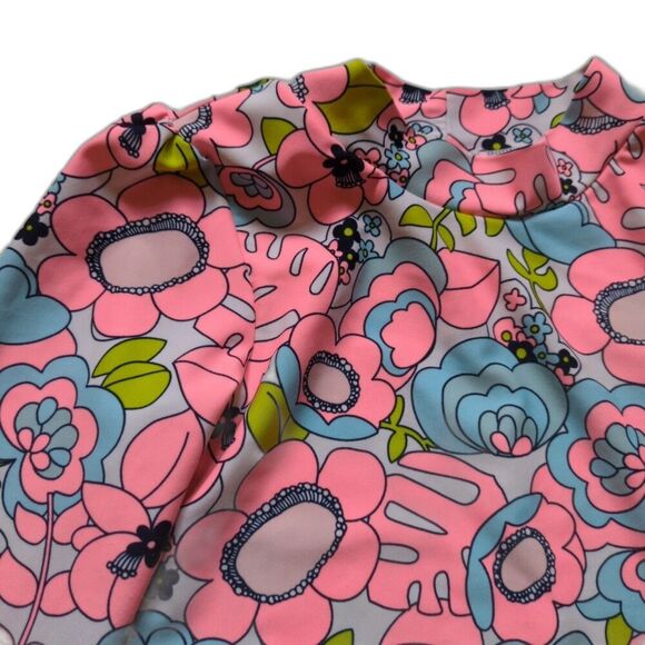 Carter's Just One You Girls 5T Swim Shirt Long Sleeve Pink Floral - Picture 3 of 5